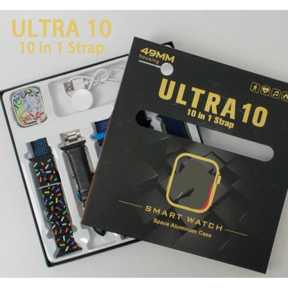 Ultra Smart Watch With 10 Straps