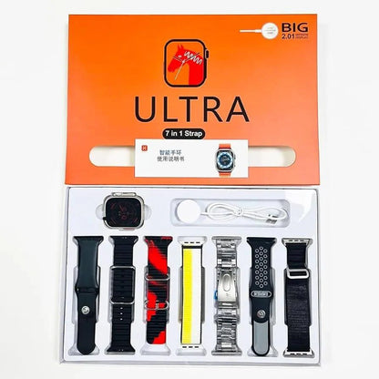 Ultra Smart Watch With 7 Straps